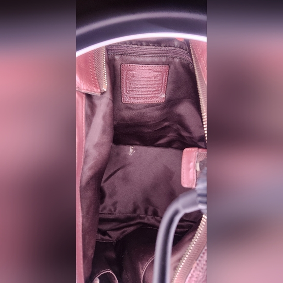 Coach Sienna Park Carrie Brown Shoulder bag Pebbled Leather 2013 Purse Hobo - Picture 13 of 15